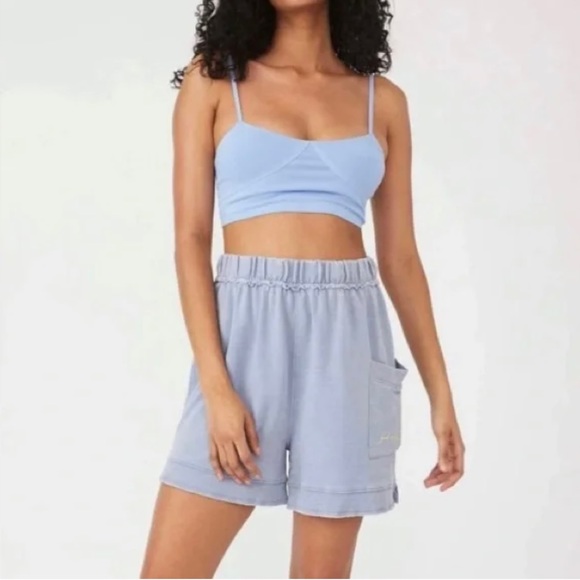 Free People Pants - Free People Cozy Girl Shorts Light Blue
